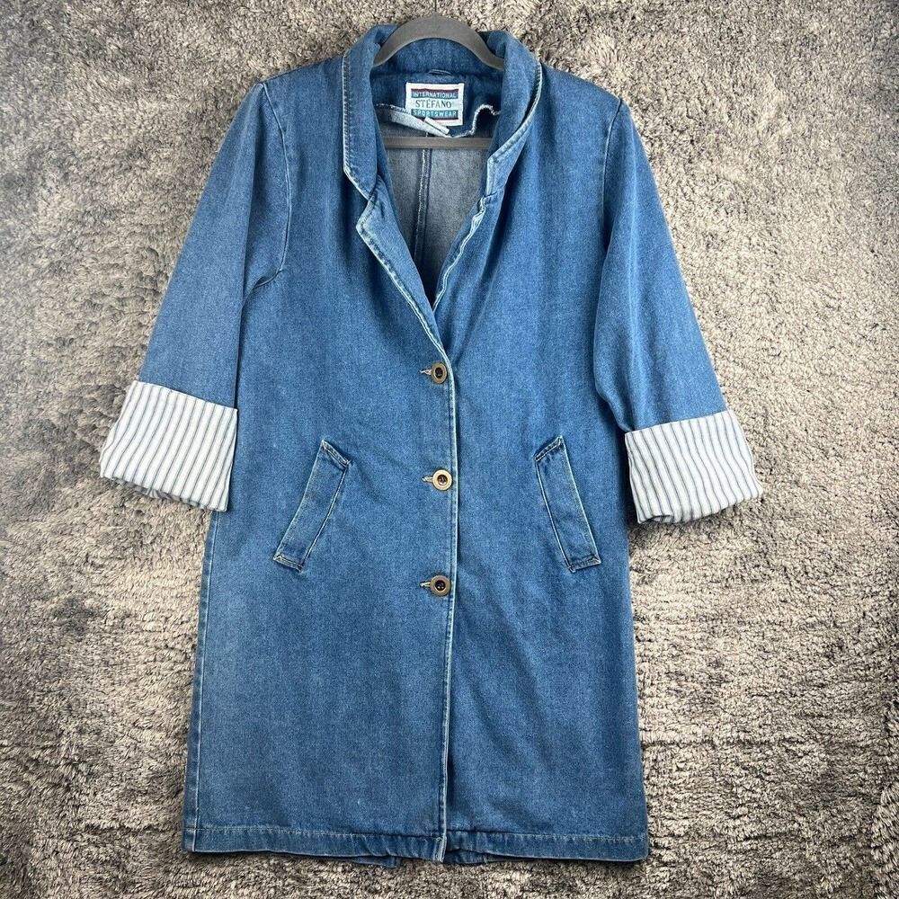 Vintage Denim Jacket Womens Small Stefano International Sportswear